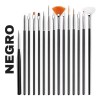 Veraly 15 Pinceles Suaves Para Mano Alzada Decoracion De Uñas