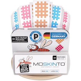 Moskinto - Parche original para aliviar la picazón, parches para picaduras de mosquitos para niños y adultos, curador de insectos e insectos después