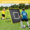 BAGAIL Soccer Rebounder Net, 4 x 4 Ft Pitch Back