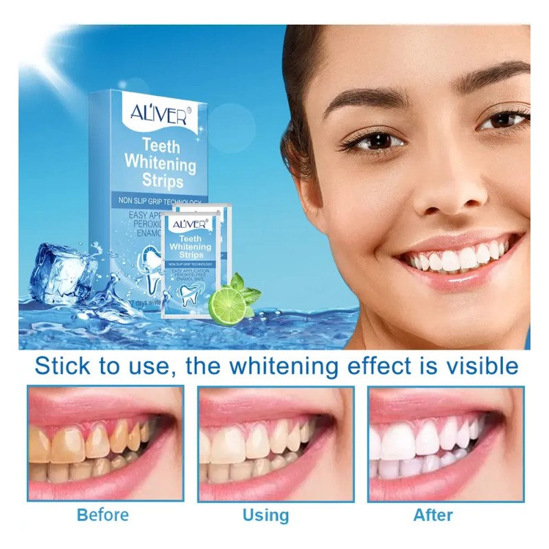 Tiras Blanqueadoras Dentales Elimina Manchas Naturalmente