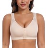 HACI Front Closure Posture Bra for Women Back Support Wirefree