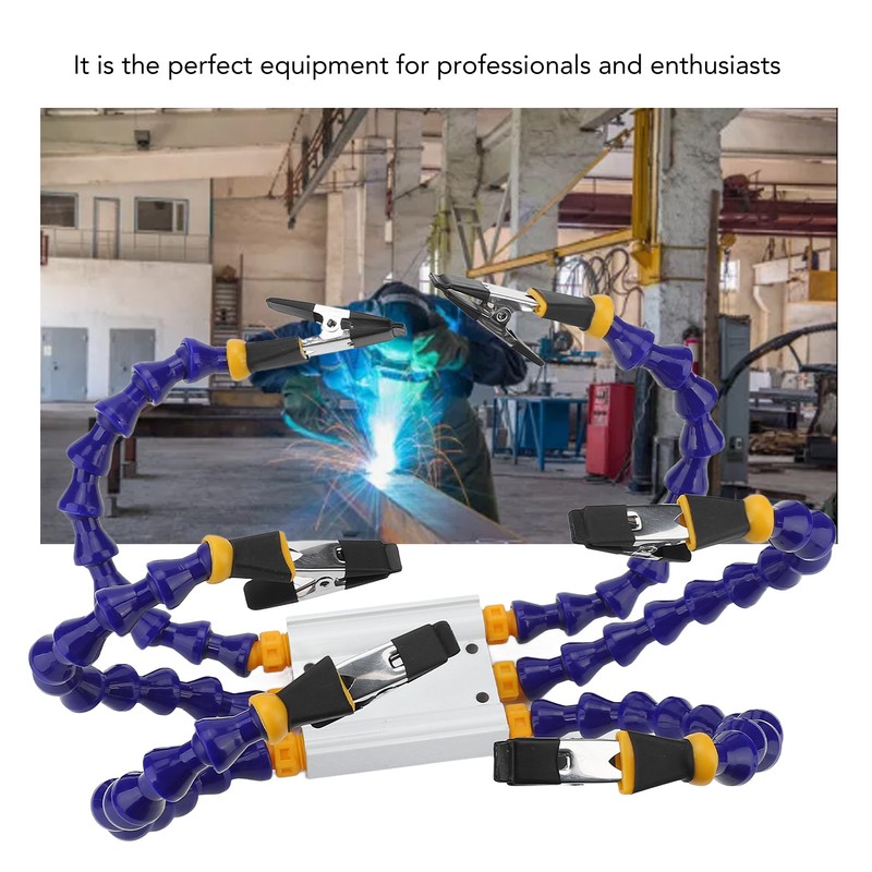 Soldering Helping Hands ABS Flexible Arm Aluminum Alloy Base Third