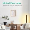 EDISHINE Wood Dimmable Floor Lamp with Remote Control 7 Color