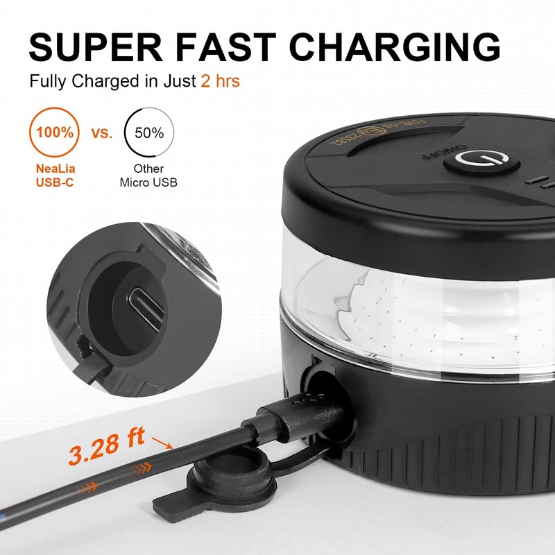 Magnetic Wireless Beacon Light, USB-C Rechargeable LED Strobe Lights for