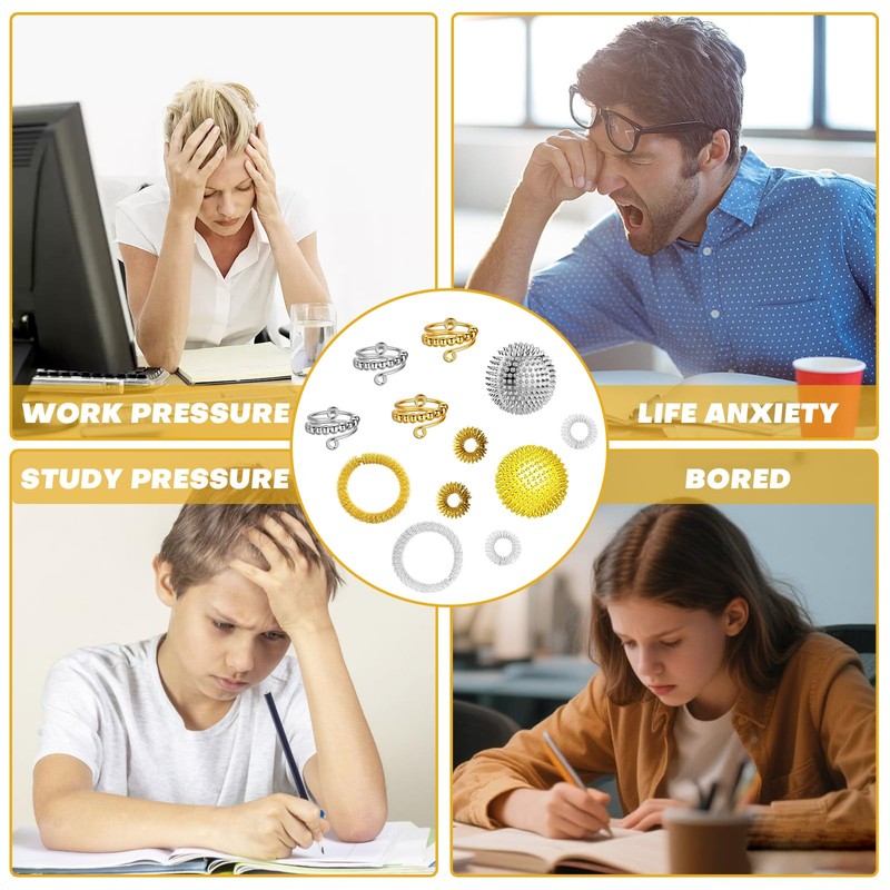 Set of 12 Skills Set 2 Hedgehog Balls Massage Balls