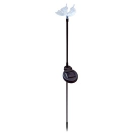 Solar Wholesale Black Pole Solar Garden Decor Stake Light (Butterfly)
