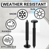 Blulu 18 Pcs 3 Inch Vinyl Shutter Fastener Window Panel