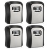 4 pcs Key Safe Wall Mounted,Key Lock Box with Combination
