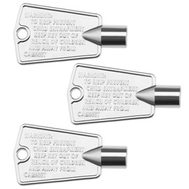 The Lord of the Tools 3Pcs Freezer Door Key Replacement 216702900 297147700 Compatible with Frigidaire Compatible with Kenmore Metal Refrigerator Door Key