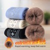ICEIVY Thermal Slipper Socks, Thick Grip Hospital Socks Plush Slipper