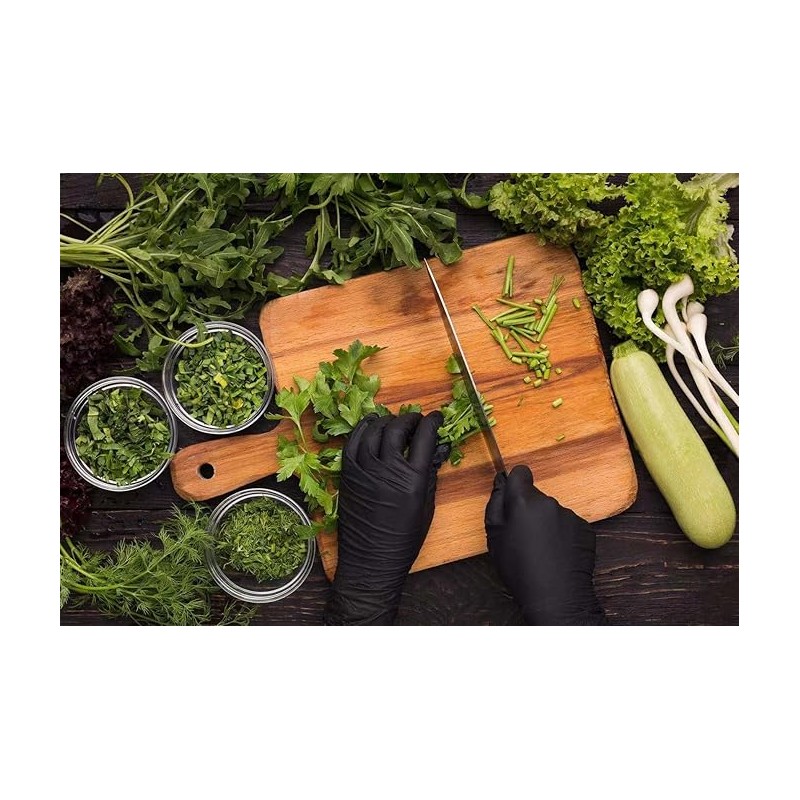 Nitrile Vinyl Blend Gloves, Black (10boxes,1000pcs)