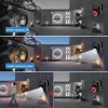 2pcs Cámara De Seguridad Exterior Wifi Foco Hd Visión Alarma