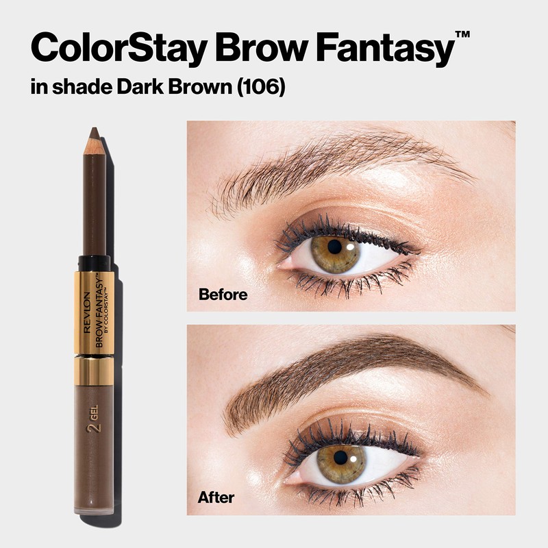 Revlon Eyebrow Gel & Pencil, ColorStay Brow Fantasy 2-in-1 Eye