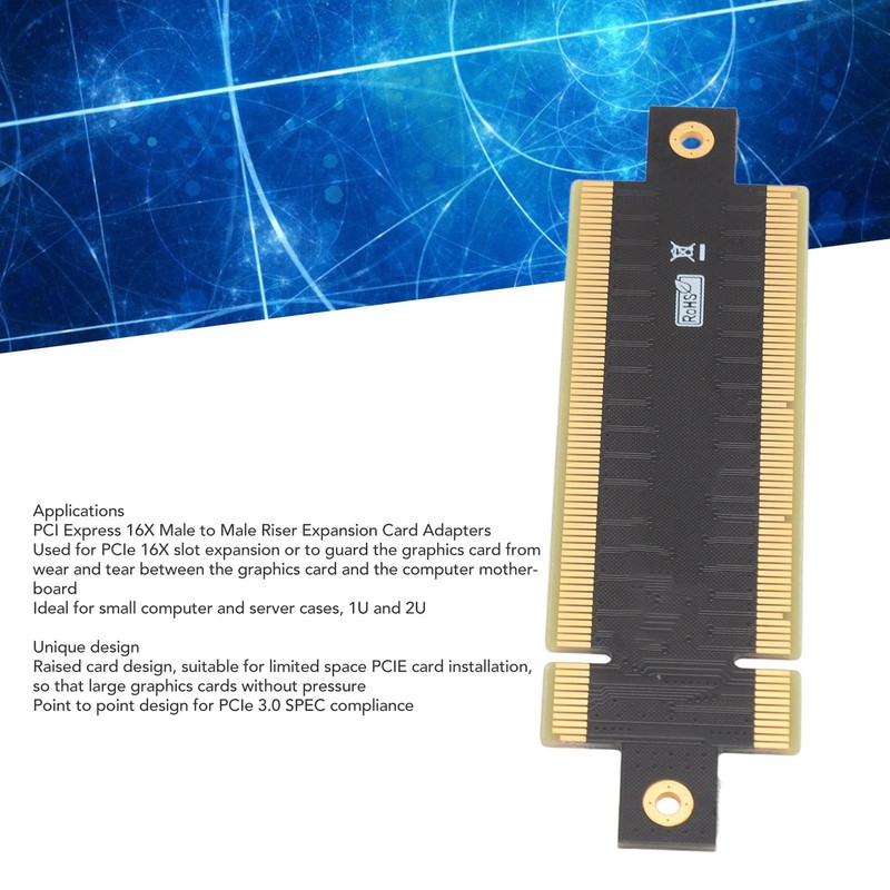 PCI Express 16x Male to Male Adapter Card Professional PCIe