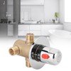 G1/2in 3 Way Brass Thermostatic Mixing Valve Faucet Temperature Mixer