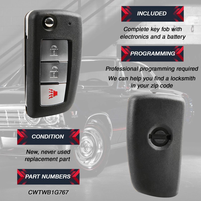 RemoteStop Key Fob Remote for 2014 2015 2016 2017 2018