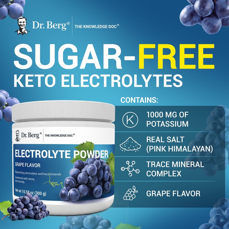 Dr. Berg Zero Sugar Hydration Keto Electrolyte Powder - Enhanced