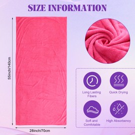 Newwiee 18 Pack 28 x 55 Inch Microfiber Bath Towel Oversized, Soft Absorbent and Fast Drying, No Fading Multipurpose Use for Sports, Travel, Fitness, Yoga