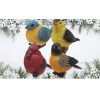 Banberry Designs Songbird Garden Figures - Cardinal, Bluebird, Goldfinch &