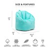 Big Joe 3-Foot and Mint Bean Bag Chairs Bundle