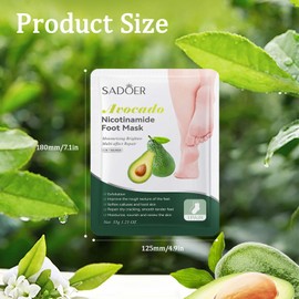 5 Pieces Of Foot Peel Mask, Exfoliating Foot Care Foot Mask, Foot Spa, Callus Remover，remove Dry Dead Skin And Calluses, Suitable For Severely Dry And Cracked Feet In Both Men And Women