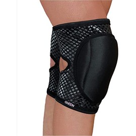 Queen Wear – Sleek Black Grip – Pole Dance Knee Pads – Perfect Woman Protection for Pylon Ballet Modern Dance and Indoor Sports (XS)