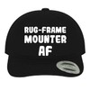 Rug-Frame Mounter AF - Soft Dad Hat Baseball Cap, Black,