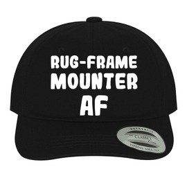 Rug-Frame Mounter AF - Soft Dad Hat Baseball Cap, Black, One Size
