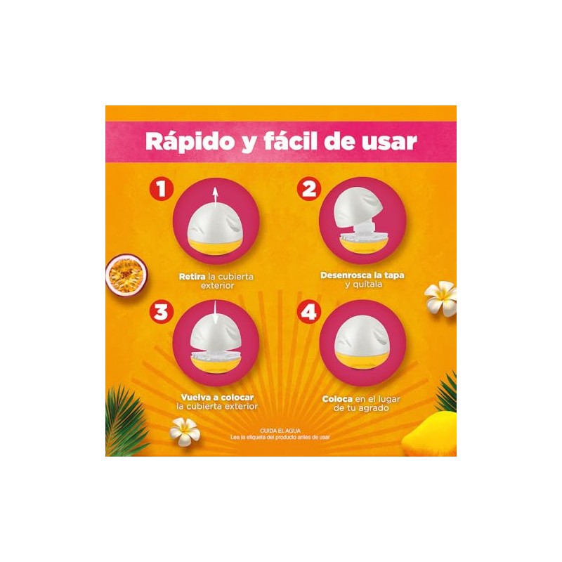 Air Wick Aromatizante de Ambiente, Decosphere, Mango y Maracuyá de