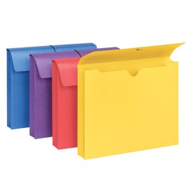 Smead 2 Inch Expansion File Wallet, Letter Size, Assorted Colors, 4/Pack (77291)