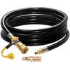 DOZYANT 12FT Propane Quick Hose Disconnect Conversion Kit for Weber