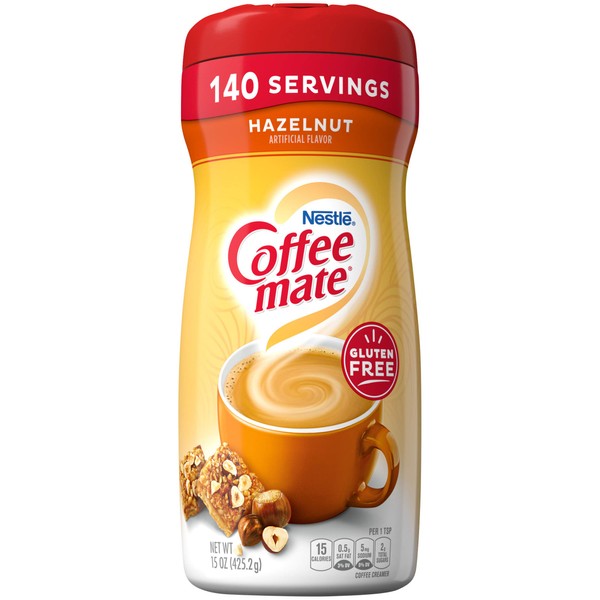 Coffee Mate Hazelnut Powdered Coffee Creamer, 15 oz