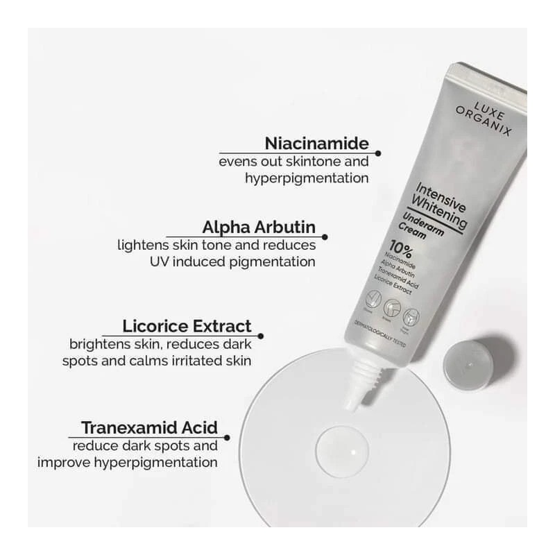 Organix Luxe Organix Intensive Whitening Underarm Cream 10% Niacinamide 30g