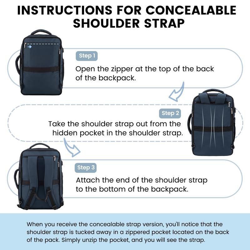 LOVEVOOK Fall TSA-Approved Expandable Carry-on Travel Backpack with 3 Packing
