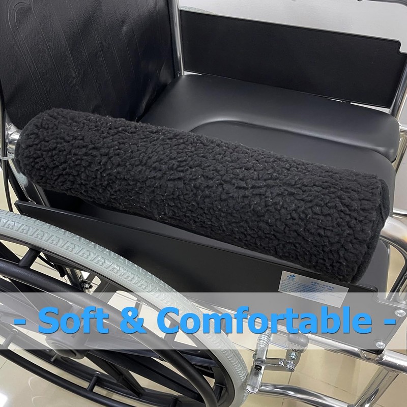 Wheelchair Armrest Cushion Cover - Soft Hand Grip Support Padded,
