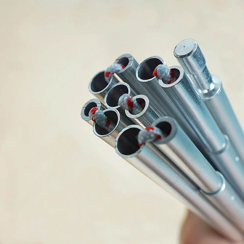 Tent Pole Replacement 11.8ft 13ft 14.5ft Aluminum Tent Rod 0.3in