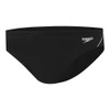 Speedo Men's Endurance + 5cm Logo Brief, Black/White, 20