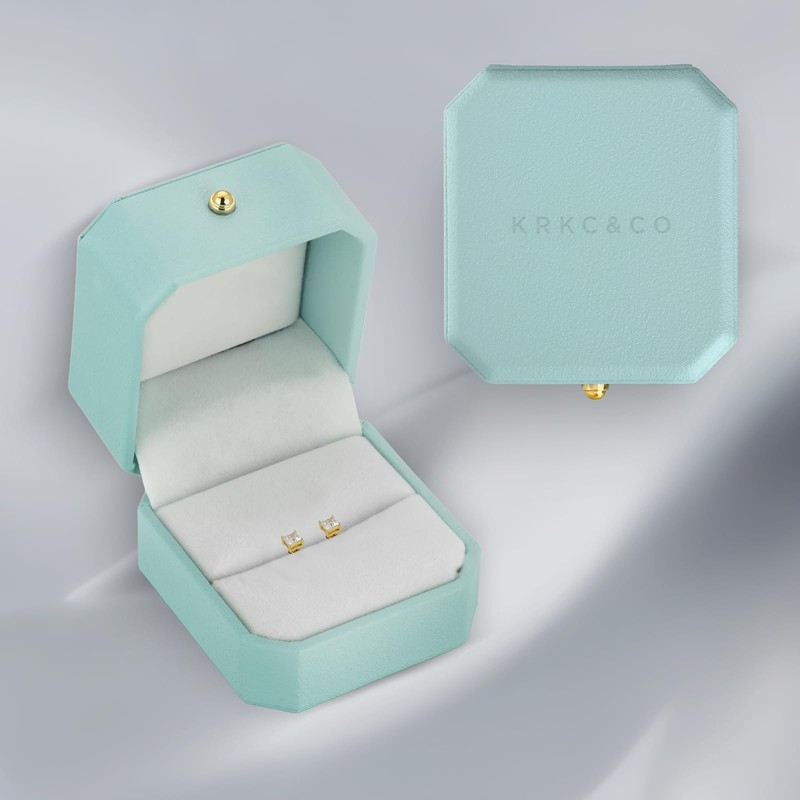 KRKC & CO Moissanite Earrings for Women, 0.8 ct-2 Ct,