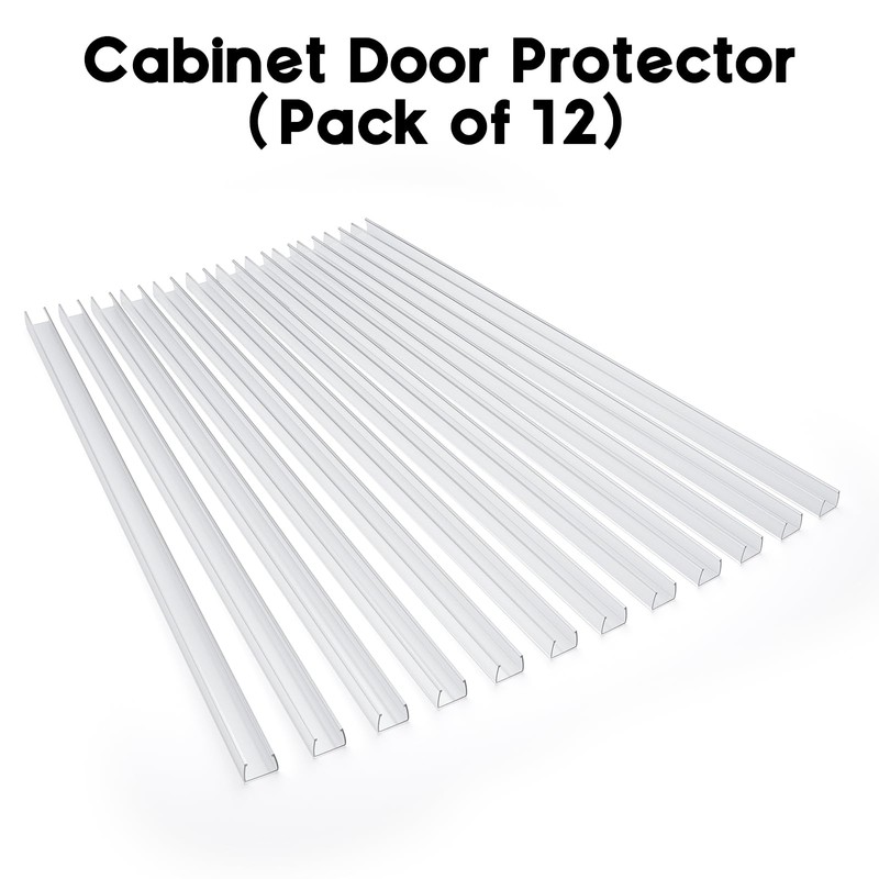 Cabinet Protector Edge Guard (Pack of 12), 24" Clear PVC