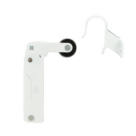 Amig - Hydraulic door closer - Controlled and quiet closing of doors - For doors up to 40 kg and 85 cm wide - 108 x 32 mm - aluminium - white