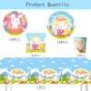 51PCS Easter Tableware Set Theme Decoration,Easter Party Tableware Set, Easter