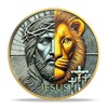 RYUKENLM Christian Challenge Coin-Jesus,The Lion of Judah- Joshua 1:9 Bible