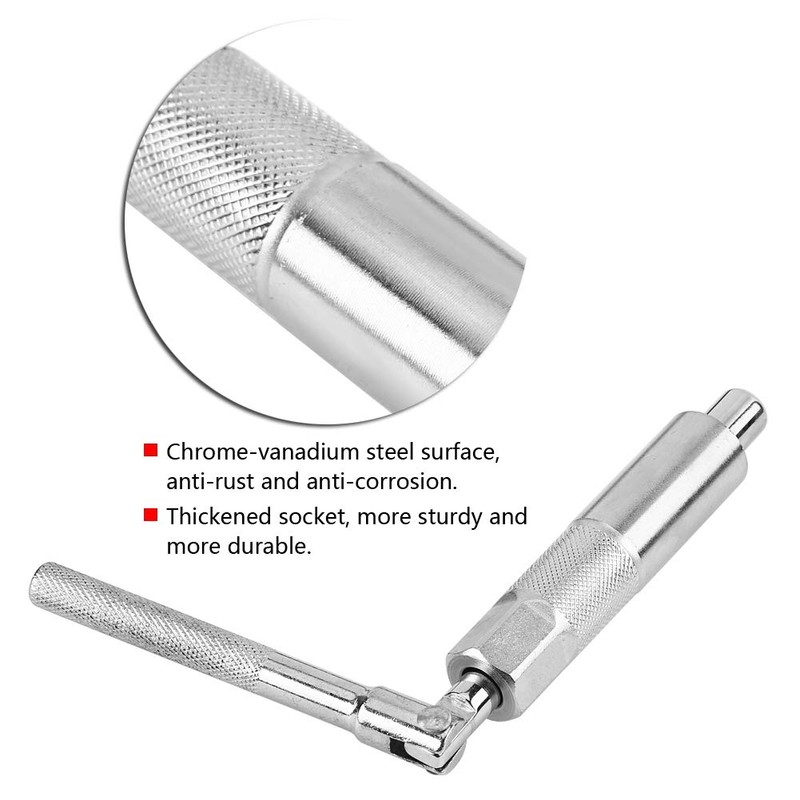 EVGATSAUTO Rear Shock Absorber Wrench, 17mm Chrome-Vanadium Steel Car Hex