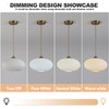 KCO Lighting Mid Century Modern Gold Globe Pendant Lighting Brushed