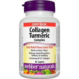 Webber Naturals Collagen Turmeric Complex, 30 Caplets, Helps Relieve Joint Discomfort and Stiffness, and Improve Mobility in Persons Suffering from Osteoarthritis