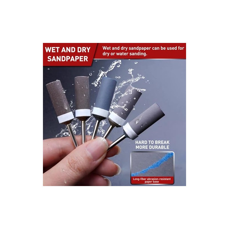 600 800 1000 1200 Grit Sanding Bits for Dremel Tool
