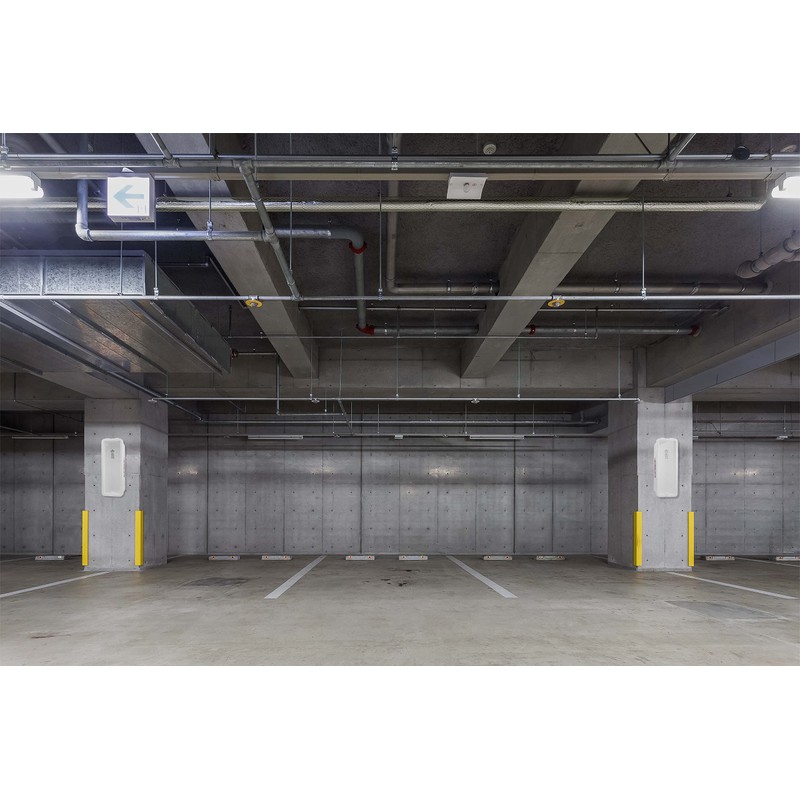 White Surface-Mounted Fire Extinguisher Cabinet for 10 lb. Fire Extinguishers