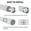2 Pcs 4 Inch Draft Blocker Backdraft Damper Duct Draft