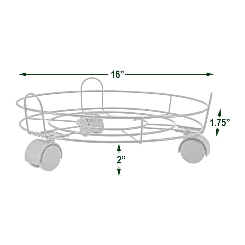 Arcadia Garden Products 1558 16" Basic Plant Caddy, 16 Inch