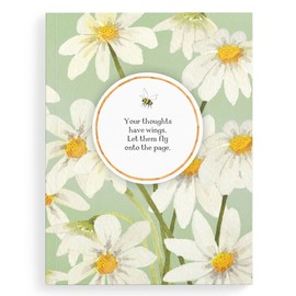 Affirmations Lined Notebook, Bee Daisy